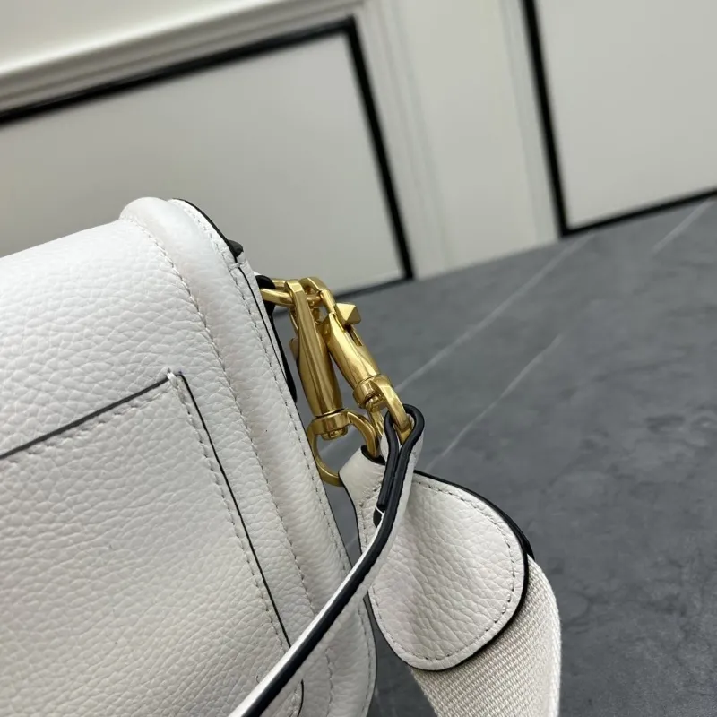Valentino White Leather Satchel Bag Model 0129 23.5x18x8cm - Image 6