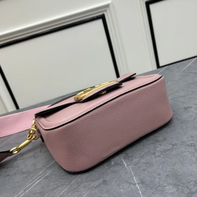 Valentino Pink Leather Satchel Bag 0129 - Image 5