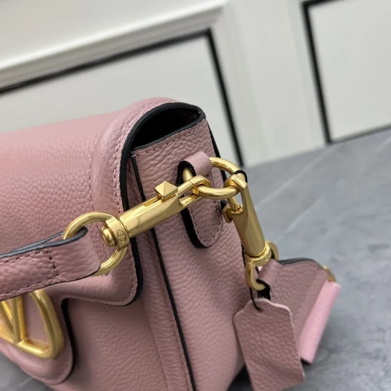 Valentino Pink Leather Satchel Bag 0129 - Image 7