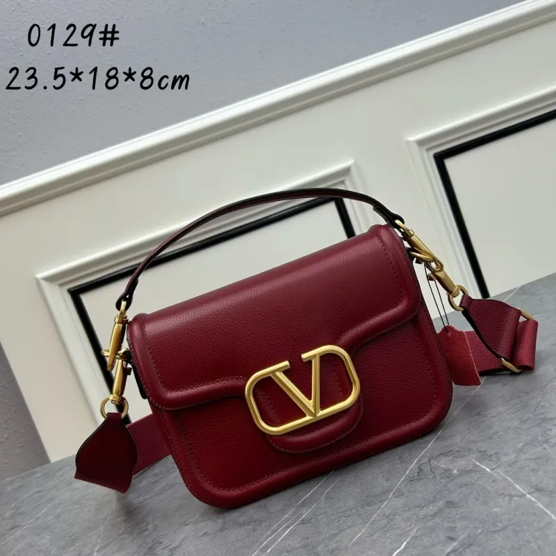 Valentino 0129 Leather Satchel Bag Black Brown White - Image 5