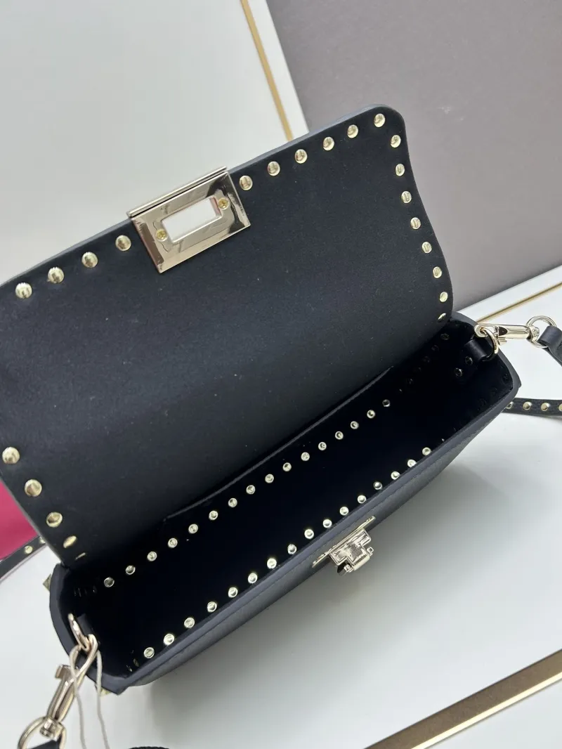 Valentino Black Crossbody Satchel Bag 20253 - Image 8