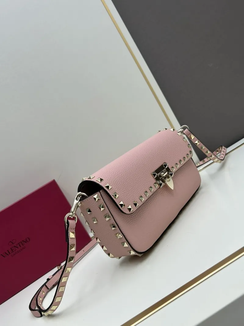 Valentino Pink Rockstud Satchel Bag 20253 - Image 3