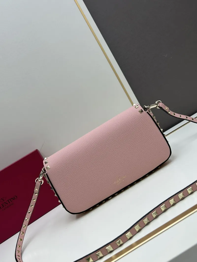 Valentino Pink Rockstud Satchel Bag 20253 - Image 4