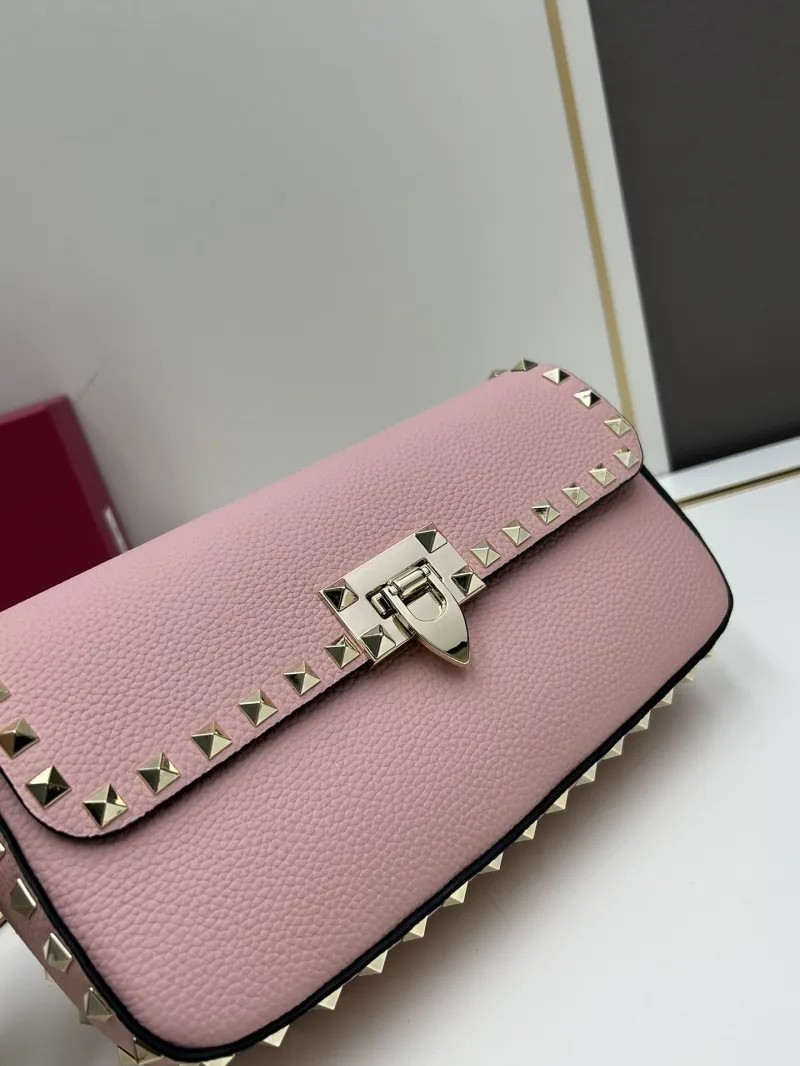 Valentino Pink Rockstud Satchel Bag 20253 - Image 5