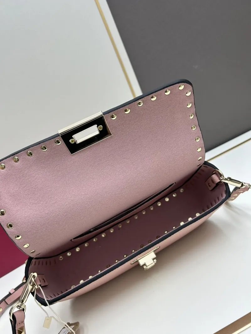 Valentino Pink Rockstud Satchel Bag 20253 - Image 8