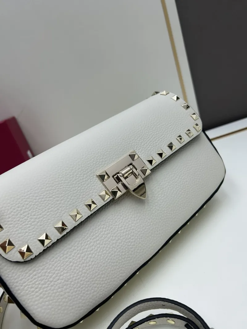 Valentino White Rockstud Crossbody Bag 20253 - Image 5