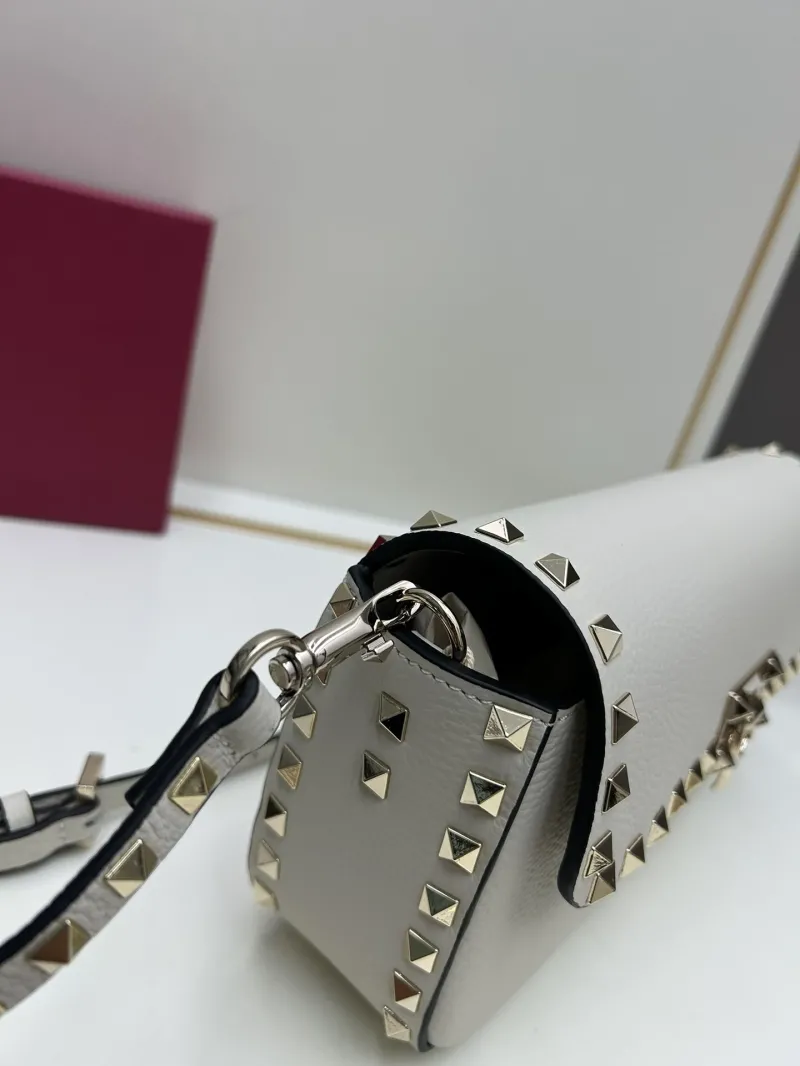 Valentino White Rockstud Crossbody Bag 20253 - Image 7