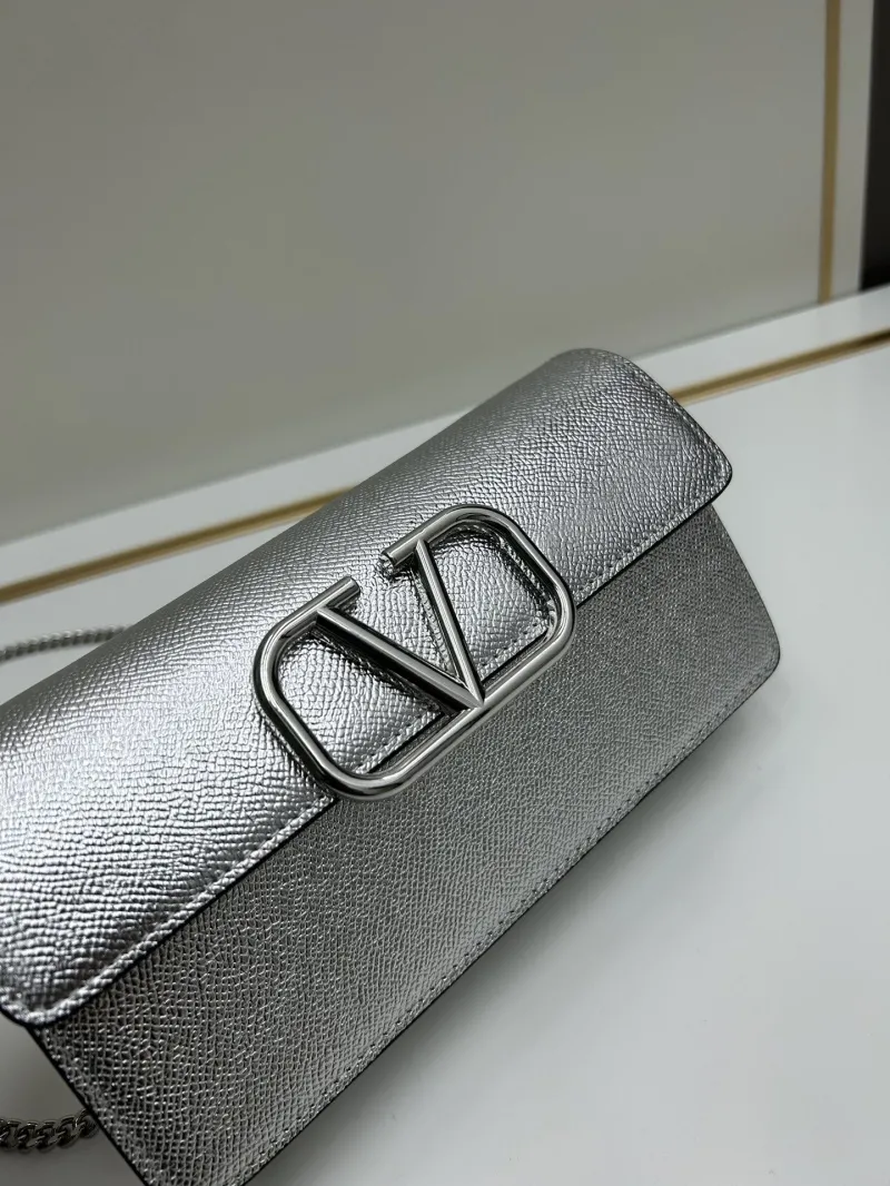 Valentino Silver Chain Crossbody Bag 0131 - Image 4