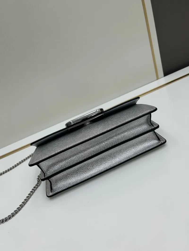 Valentino Silver Chain Crossbody Bag 0131 - Image 5