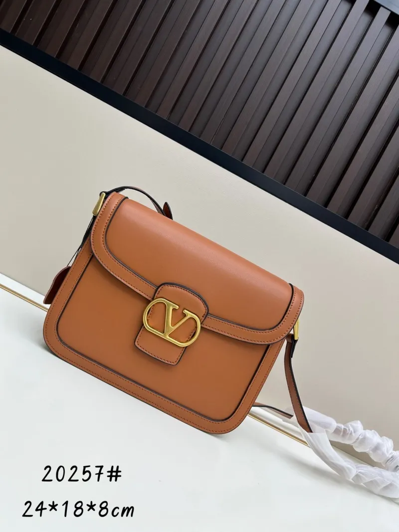 Valentino Brown Leather Crossbody Bag 20257