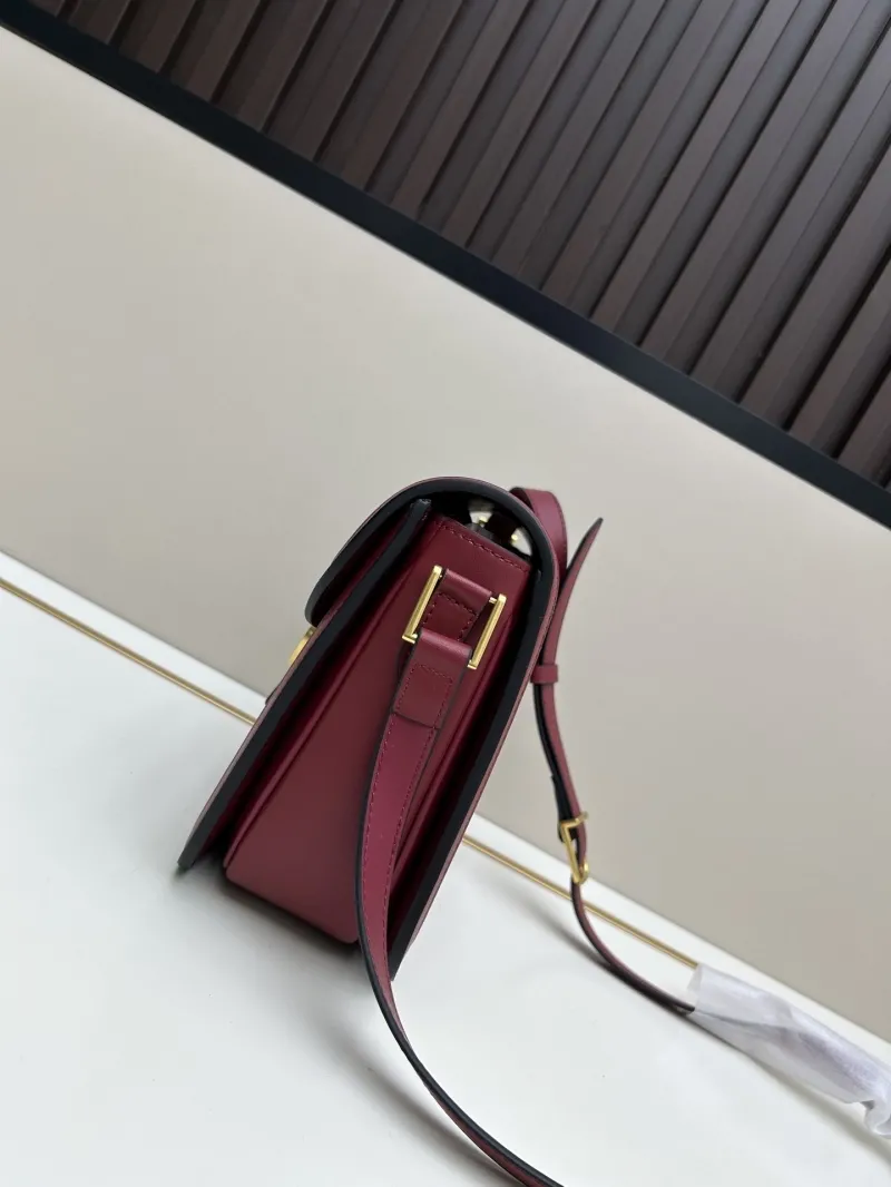 Alternative view of Valentino Burgundy Satchel Crossbody Bag 20257