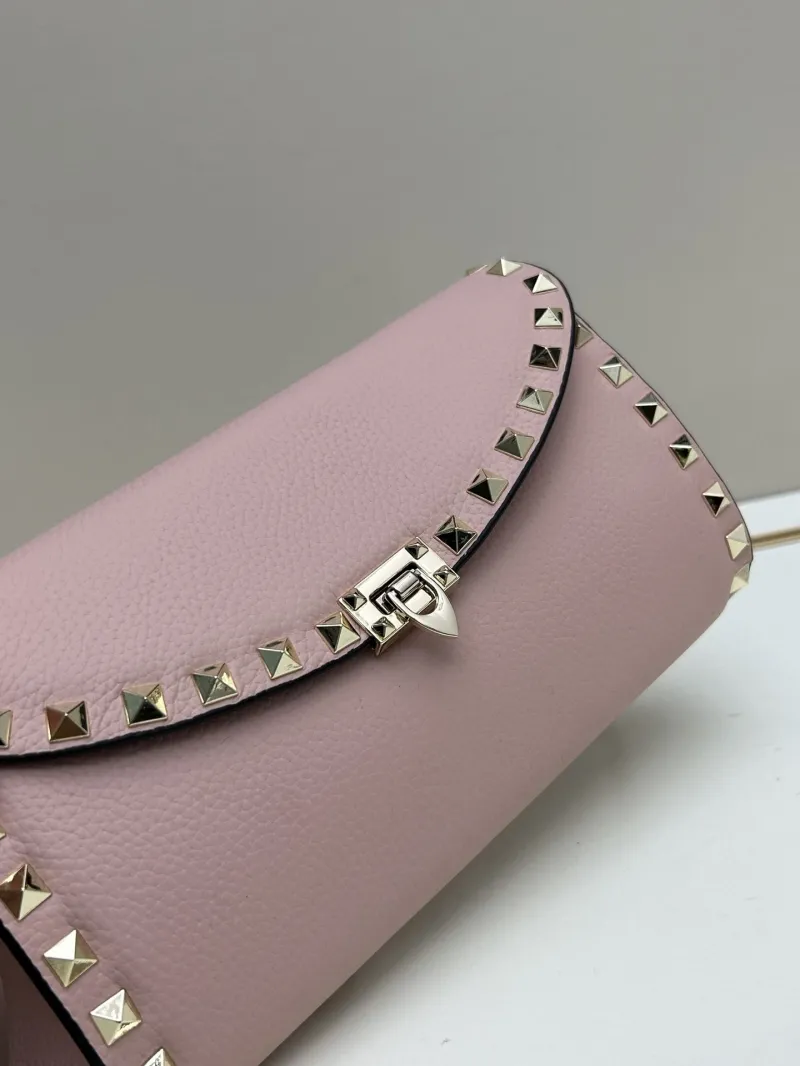 Valentino Pink Rockstud Crossbody Bag 0138 - Image 3