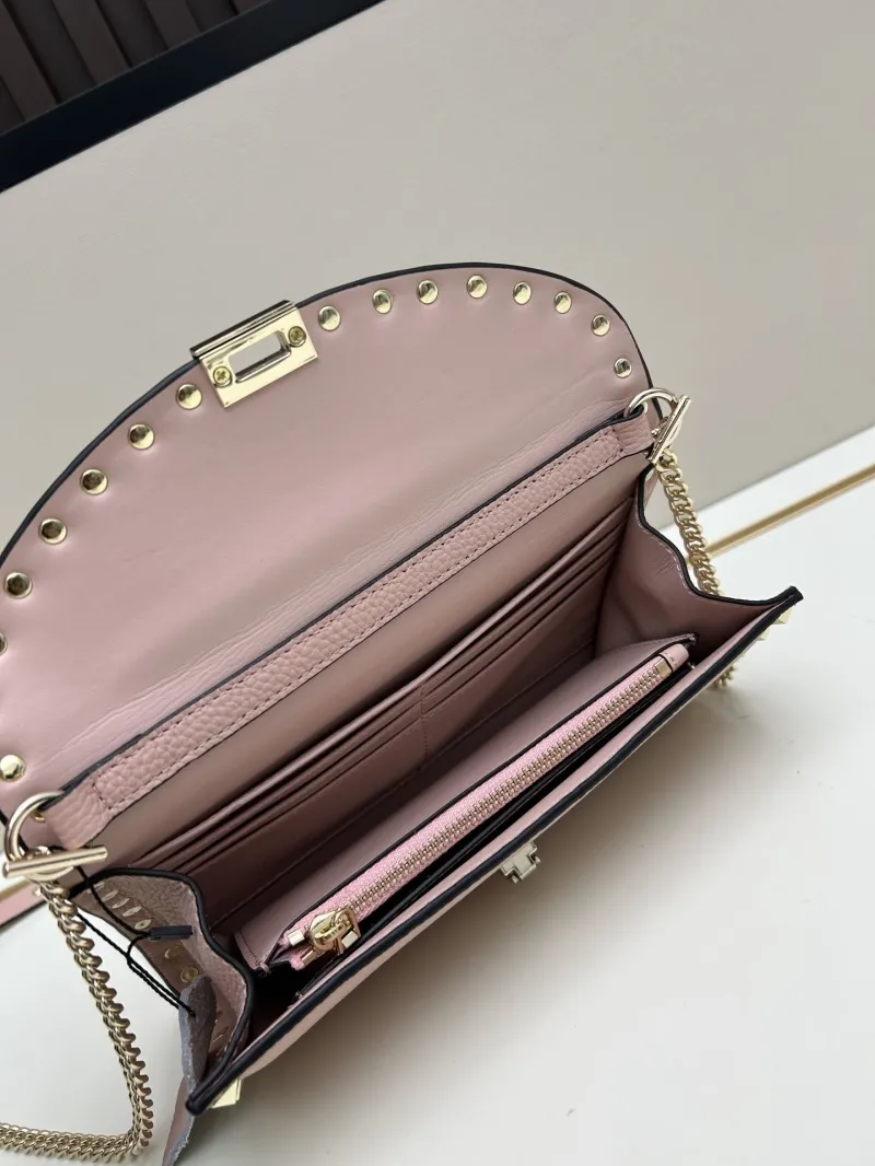 Valentino Pink Rockstud Crossbody Bag 0138 - Image 6