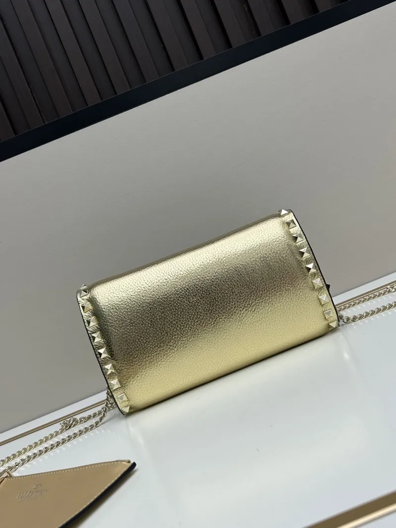 Alternative view of Valentino Gold Rockstud Crossbody Bag 0138