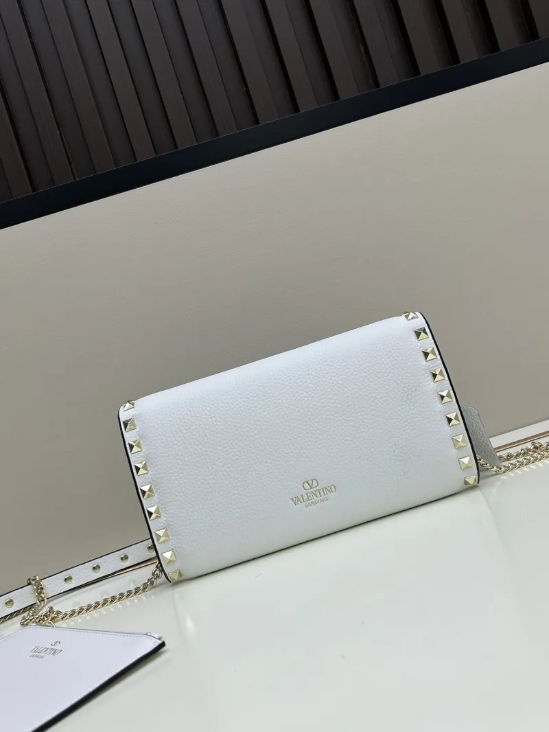 Alternative view of Valentino White Rockstud Crossbody Bag 0138