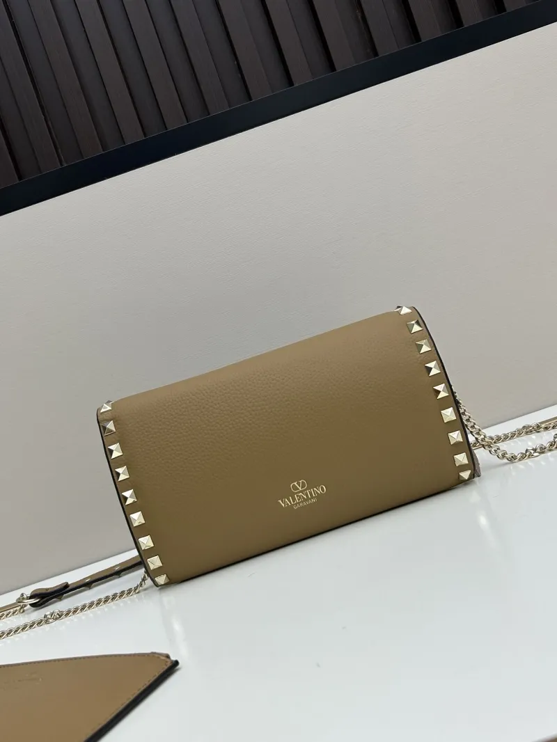 Alternative view of Valentino Garavani Tan Rockstud Crossbody Bag 0138