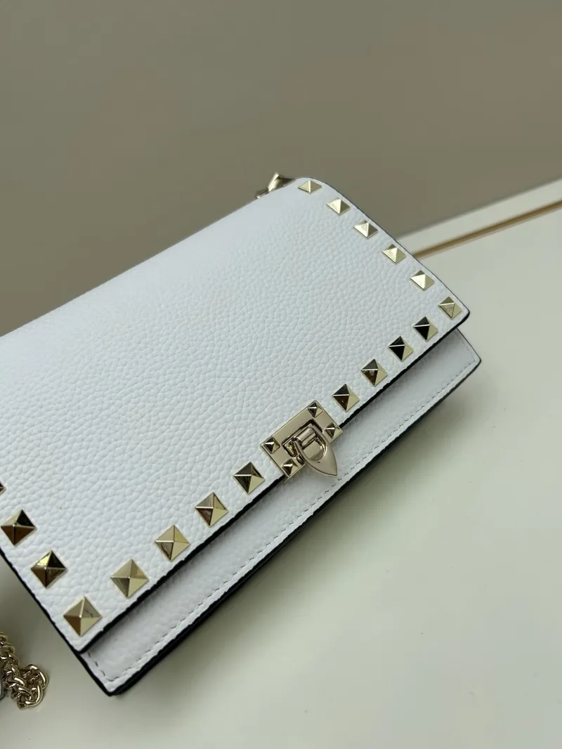 Valentino White Rockstud Crossbody Bag 0137 - Image 3