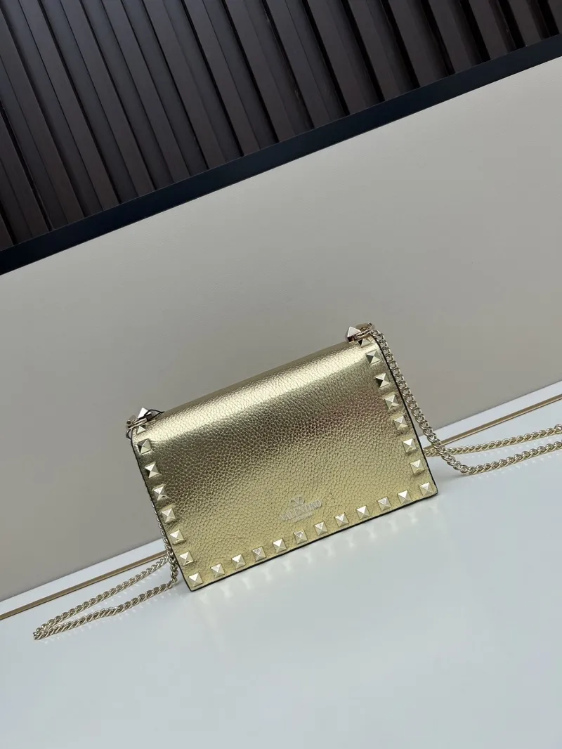 Alternative view of Valentino Gold Rockstud Crossbody Bag 0137