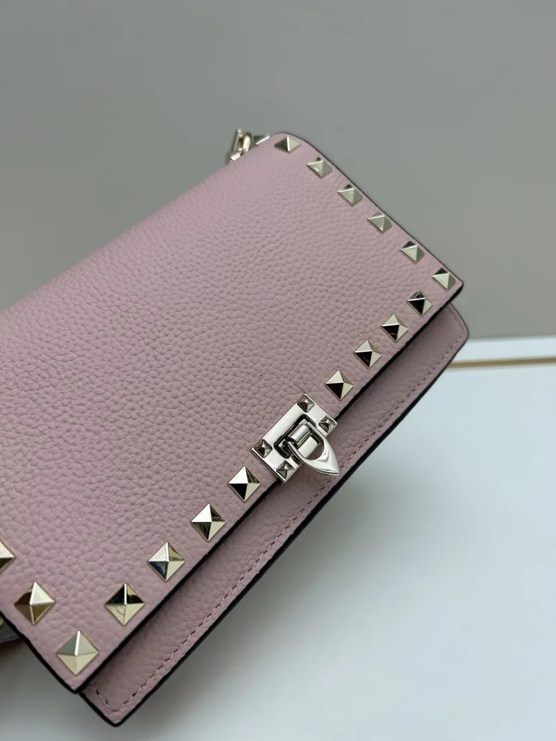 Valentino Pink Rockstud Crossbody Bag 0137 - Image 5