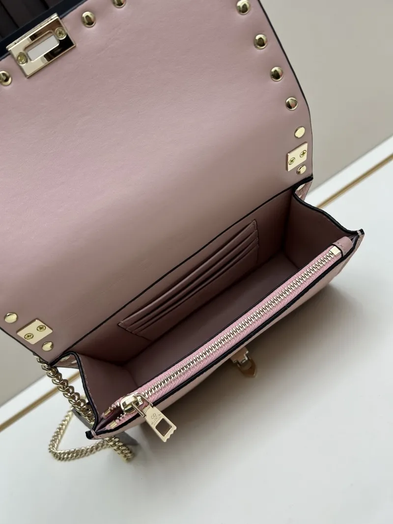 Valentino Pink Rockstud Crossbody Bag 0137 - Image 7