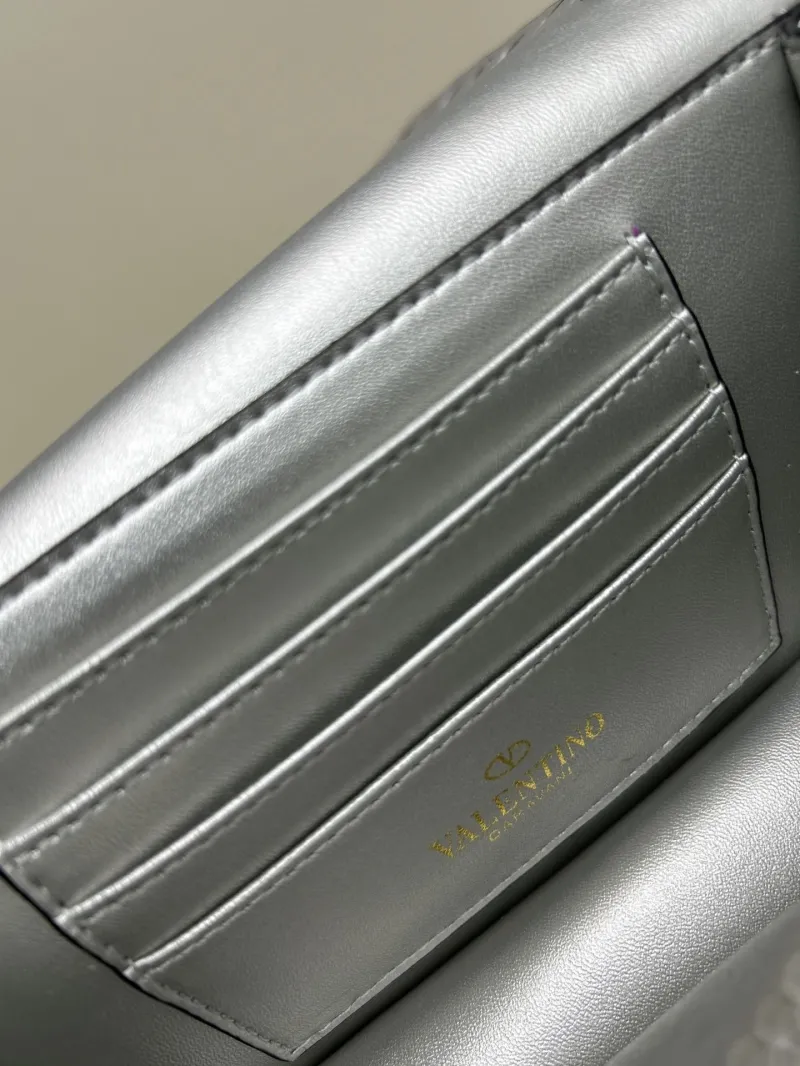 Valentino Silver Studded Crossbody Bag 0137 - Image 7