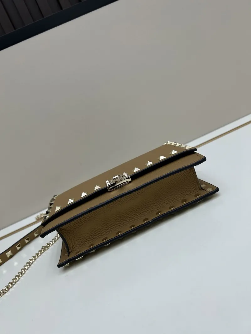 Valentino Brown Rockstud Crossbody Bag 0137 - Image 4