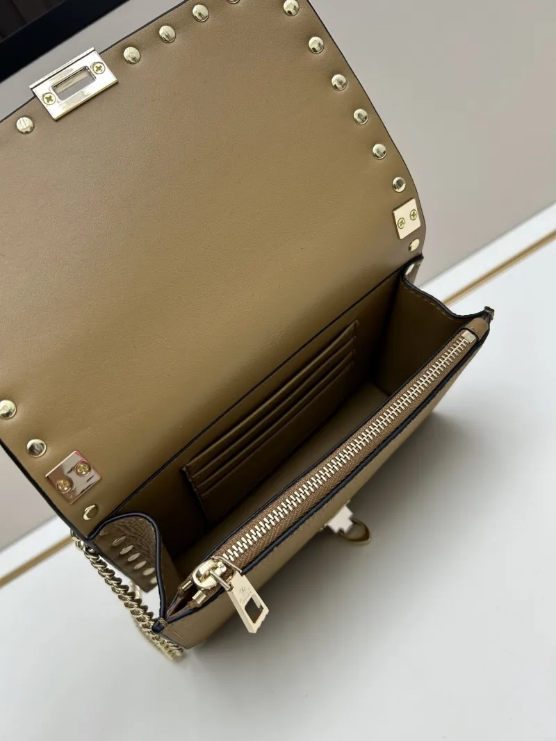 Valentino Brown Rockstud Crossbody Bag 0137 - Image 7