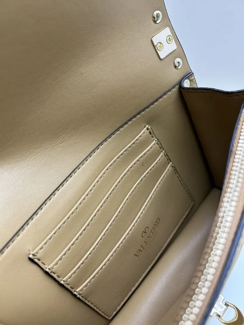 Valentino Brown Rockstud Crossbody Bag 0137 - Image 8