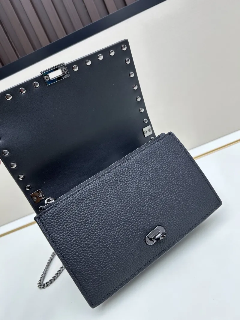 Valentino Black Rockstud Crossbody Bag 0137 - Image 6