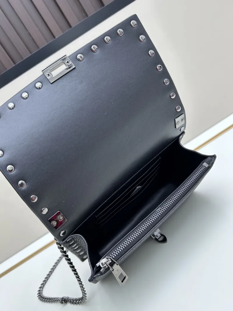 Valentino Black Rockstud Crossbody Bag 0137 - Image 7