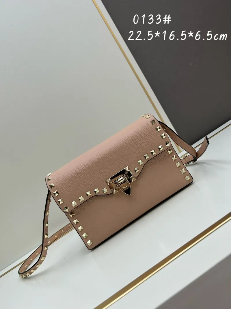 Valentino Blush Pink Rockstud Crossbody Bag 0133