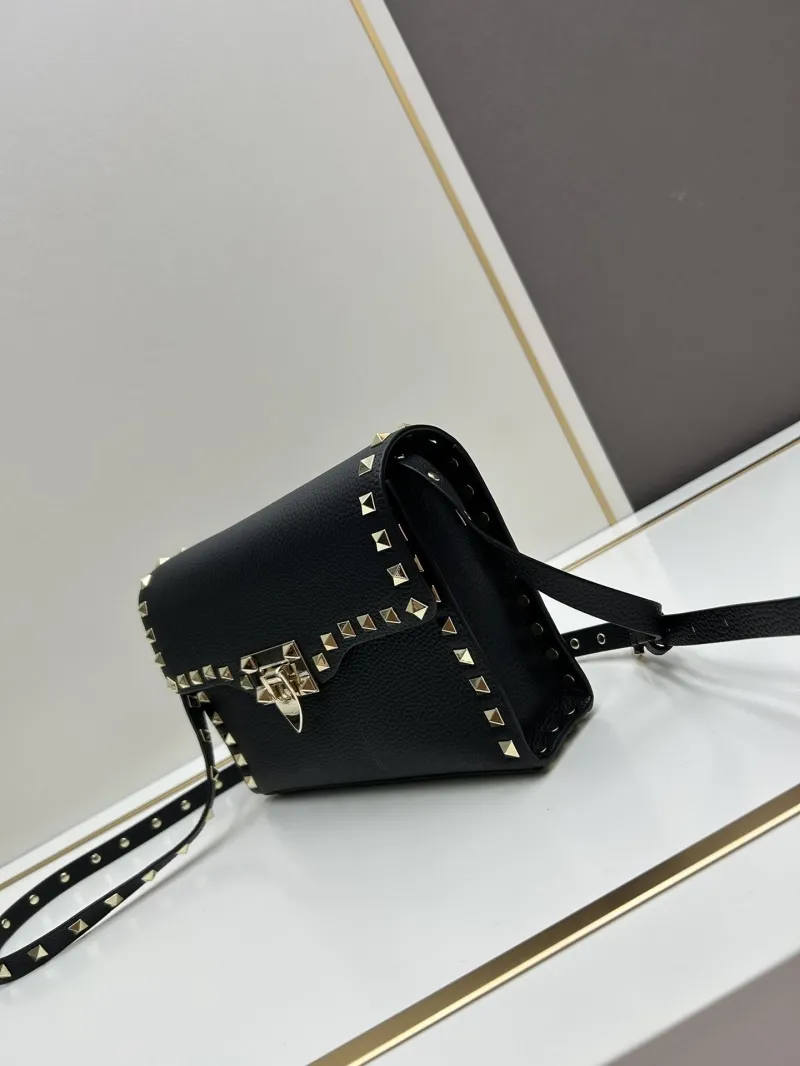 Valentino Black Crossbody Satchel Bag 0133 - Image 3