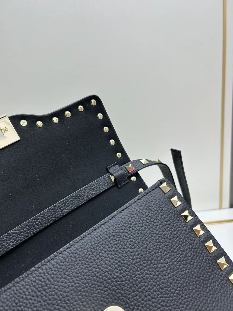 Valentino Black Crossbody Satchel Bag 0133 - Image 7