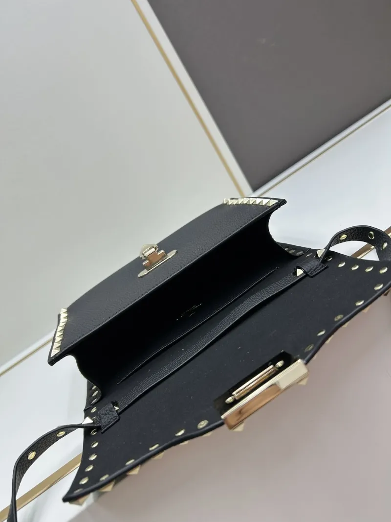 Valentino Black Crossbody Satchel Bag 0133 - Image 8