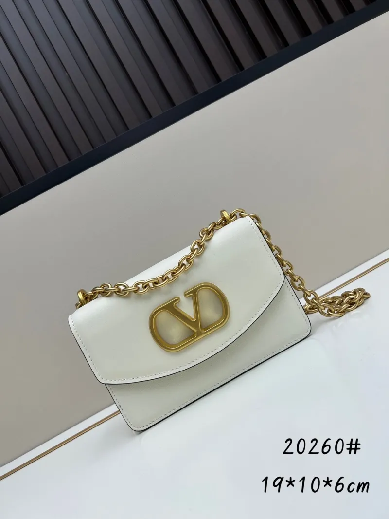 Valentino White Chain Satchel Bag 20260