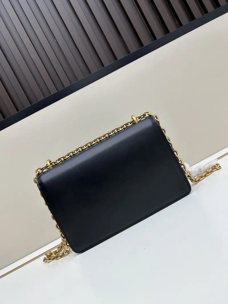 Valentino Black Leather Chain Crossbody Bag 20261 - Image 3
