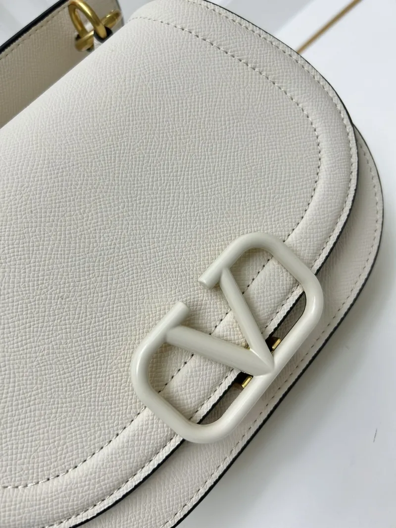 Valentino Off-White Saddle Crossbody Bag 9870 - Image 4