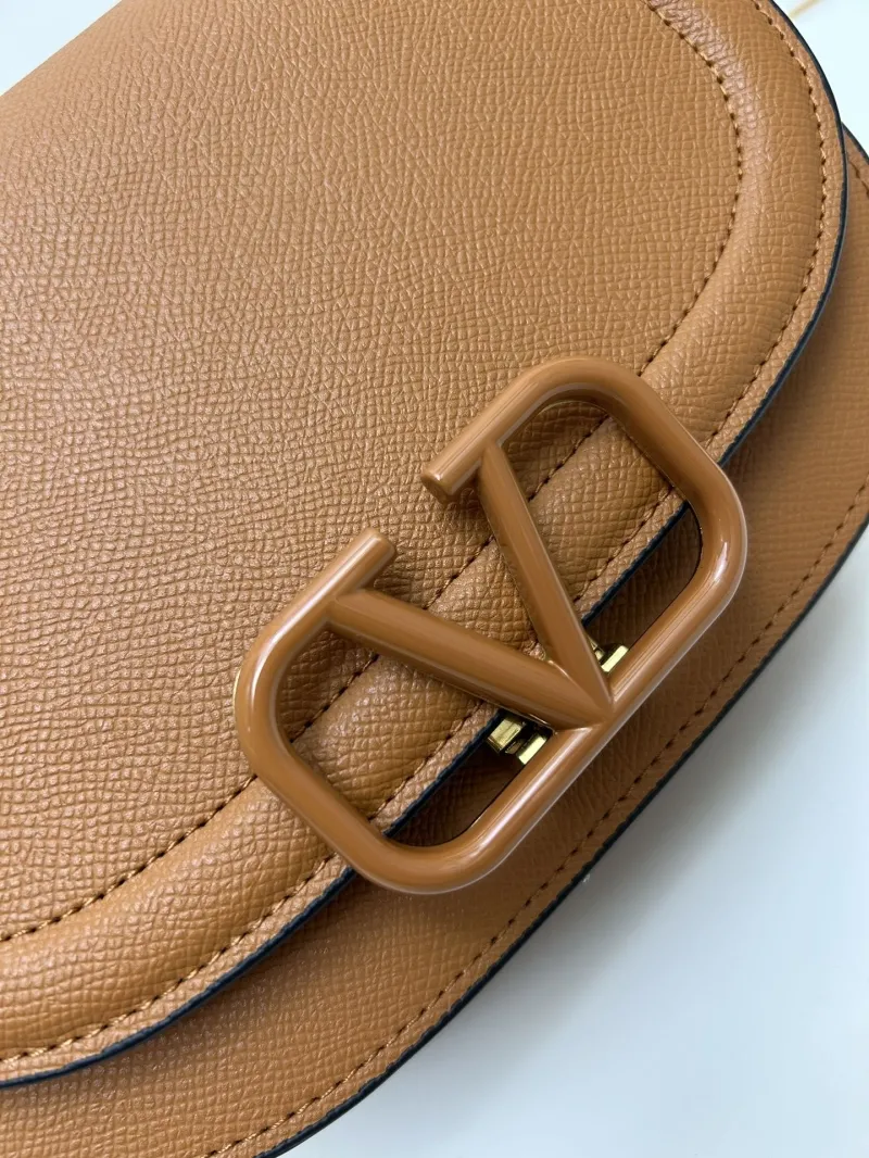 Valentino Brown Crossbody Saddle Bag 9870 - Image 4