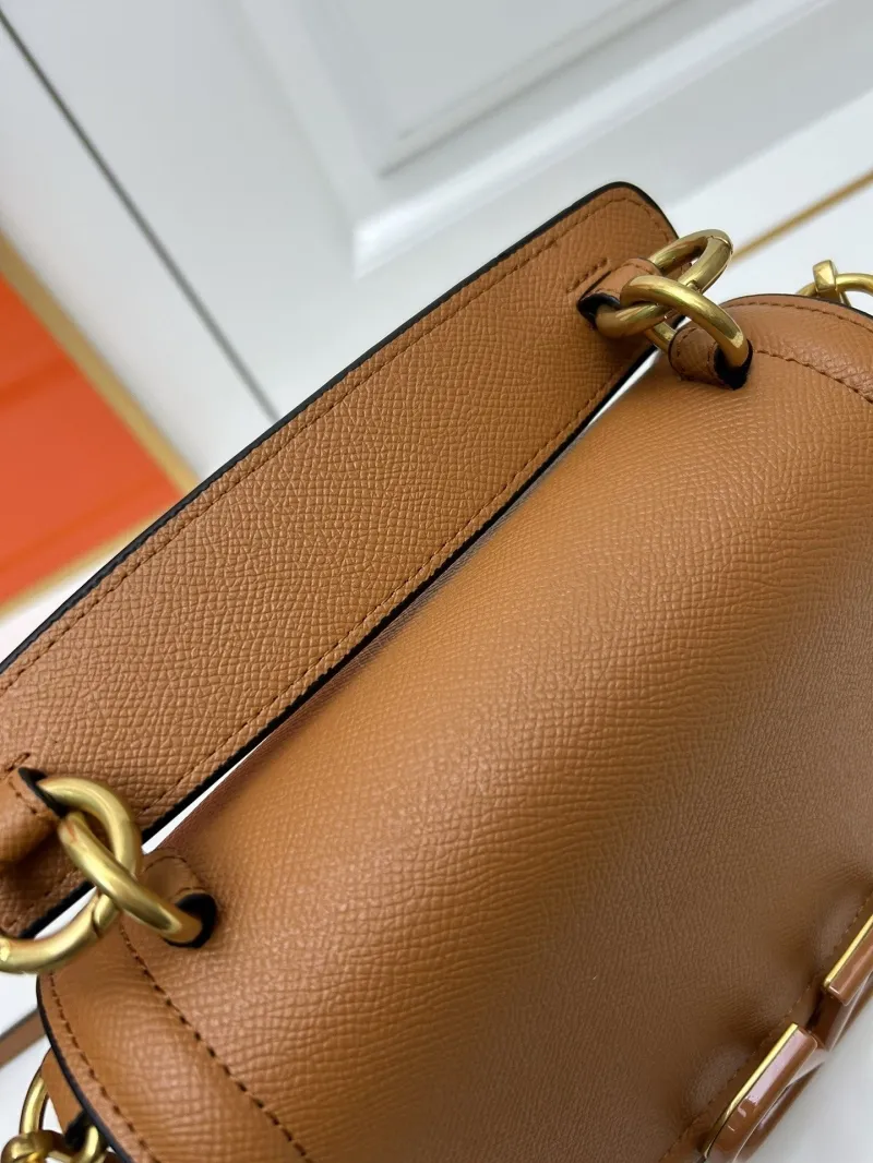 Valentino Brown Crossbody Saddle Bag 9870 - Image 5