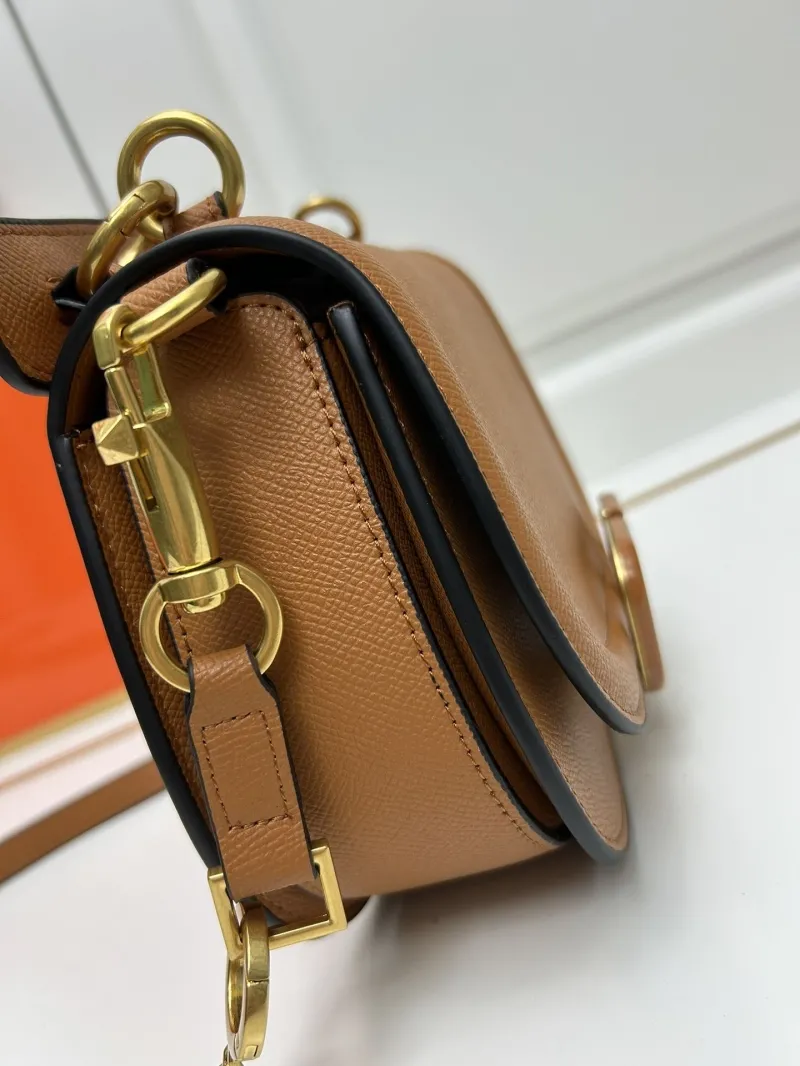 Valentino Brown Crossbody Saddle Bag 9870 - Image 6
