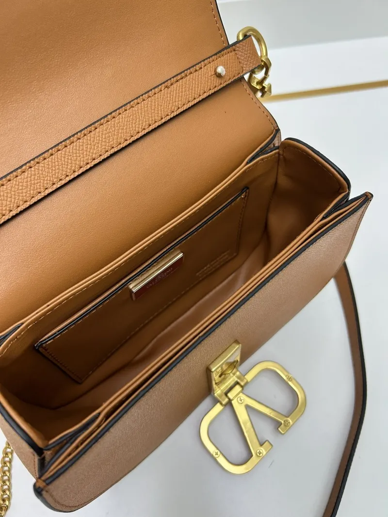 Valentino Brown Crossbody Saddle Bag 9870 - Image 8
