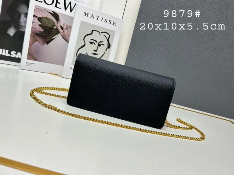 Alternative view of Valentino Black Chain Crossbody Bag 9879