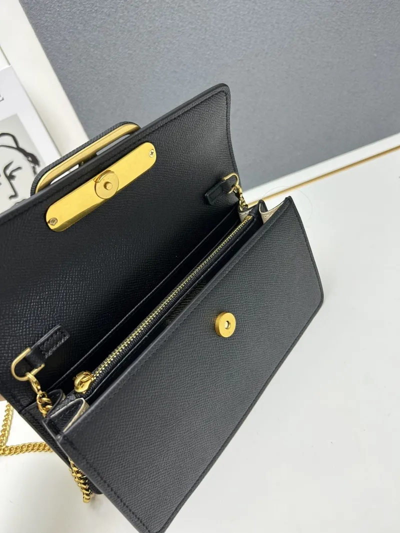Valentino Black Chain Crossbody Bag 9879 - Image 7