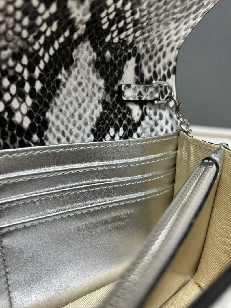 Valentino Black White Snake Print Crossbody Bag 9879 - Image 9