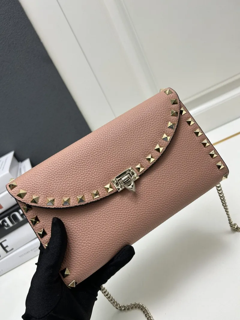 Valentino Pink Rockstud Crossbody Bag 9895 - Image 7