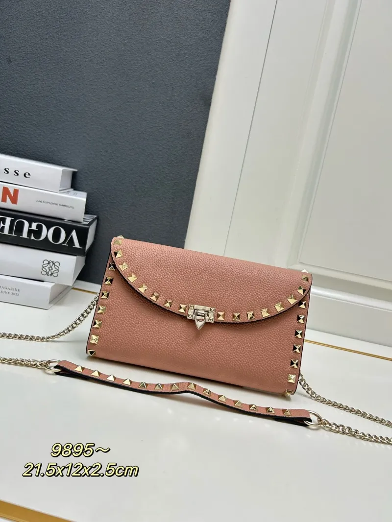 Valentino Pink Rockstud Crossbody Bag 9895