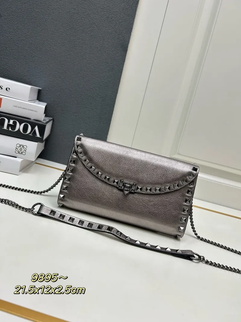 Valentino Pink Rockstud Crossbody Bag 9895 - Image 5