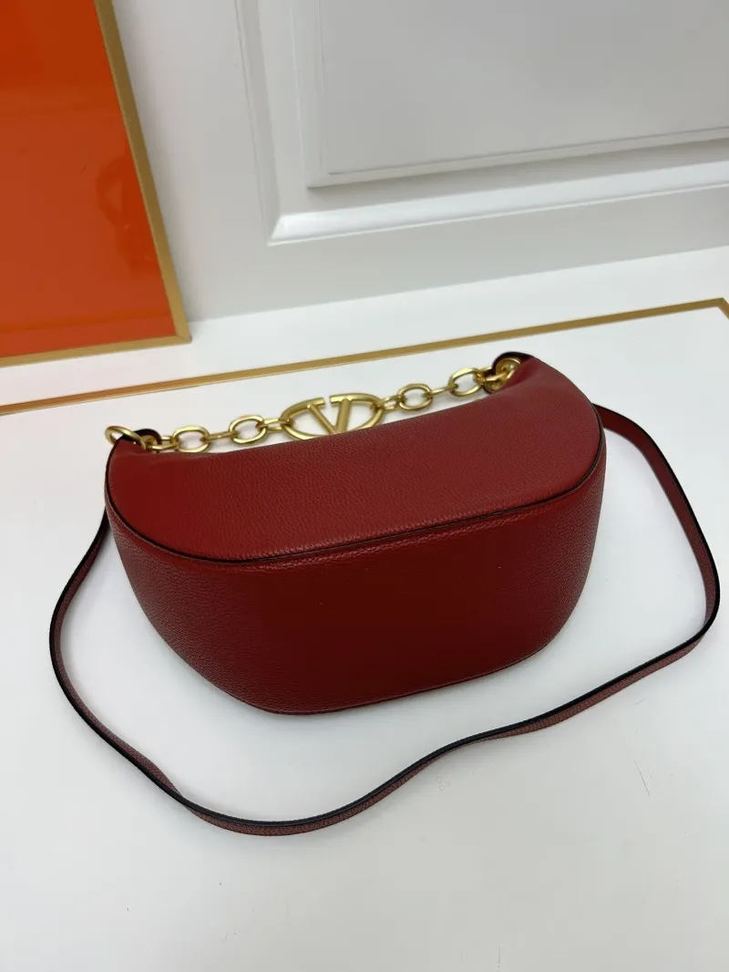 Valentino Burgundy Hobo Bag Style 5023 - Image 7