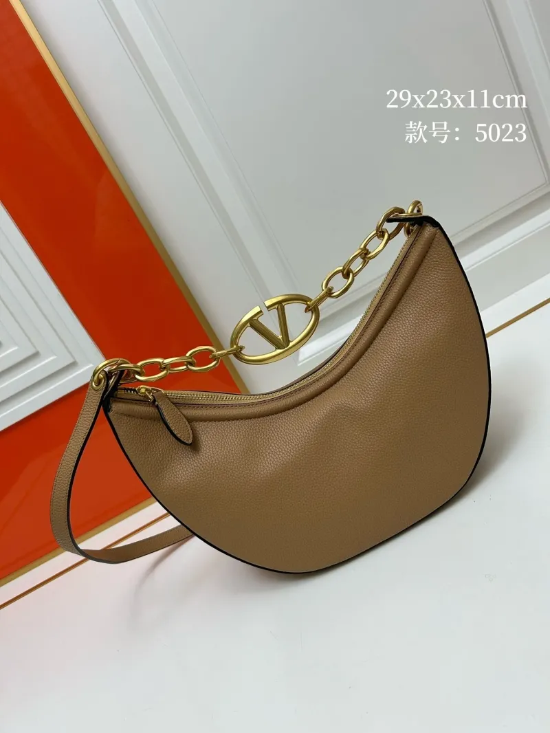 Valentino Tan Hobo Shoulder Bag 5023