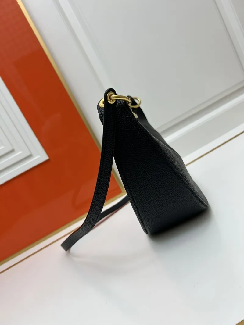 Valentino Black Leather Hobo Bag 5023 - Image 3